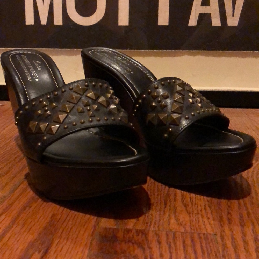Donald J. Pliner Couture Studded Wedges